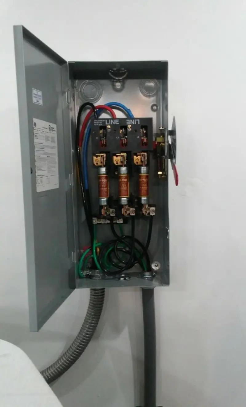 Three-phase disconnect switch installed for Electrical Wiring & Rewiring in Winchester